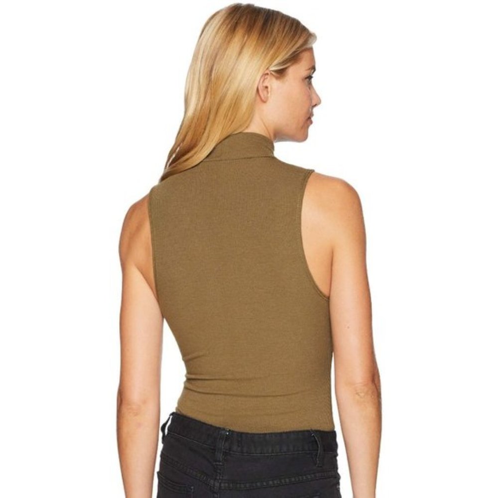 Free People Save Tonight Mock-Neck Thong Bodysuit - Picture 4 of 6